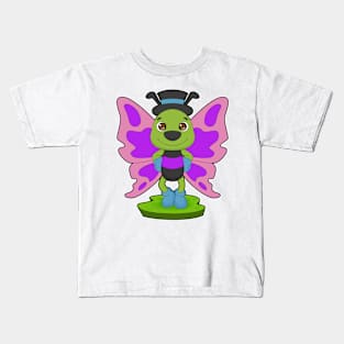 Butterfly Hat Kids T-Shirt